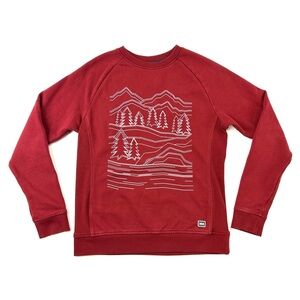 Helly Hansen graphic crew neck Womens Small sweatshirt Alpine abstract print